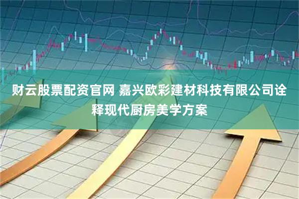 财云股票配资官网 嘉兴欧彩建材科技有限公司诠释现代厨房美学方案